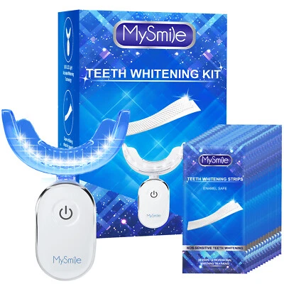 MySmile Teeth Whitening Kit 28PC Teeth Whitening Strips W/ 28 LED Light Tray - Image 1 of 4