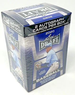 2020 Leaf Draft Baseball Blaster Box - Factory Sealed - 2 Autos Per Box - Image 1 of 4
