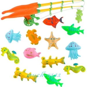 Magnetic Fishing Bath Toys For Kids Toddlers Girls Boys Bathing 1 2 3 4 Year Old - Picture 1 of 44