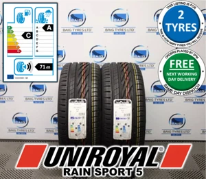 X2 225/45R17 225 45 17 91Y UNIROYAL RAIN SPORT 5 NEW TYRES *AMAZING A WET GRIP!* - Picture 1 of 9