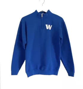 Jerzees Nublend Blue Mock Neck Sweatshirt Westside Academy Youth Size XL - Picture 1 of 4