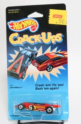 HOT WHEELS 1986 CRACK-UPS DEFORMULA 1 IN ROT - Bild 1 von 4