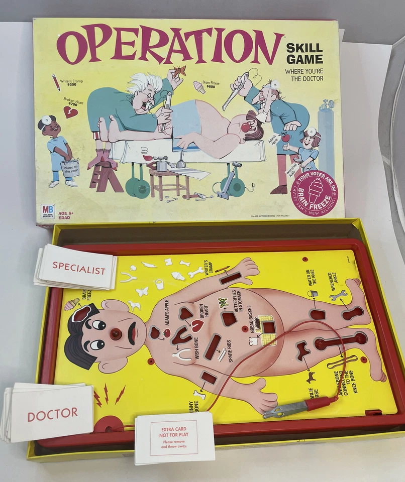 Operation 2008 MB Electronic Board Game Incomplete - Image 1 of 4