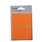 160er Pack orange fluoreszierende Etiketten 50x80 mm - Aufkleber