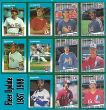 Fleer Update/Traded - Greg Maddux Nolan Ryan Randy Johnson 1987 & 1989 singles