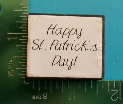 Carimbo de borracha montado em espuma HAPPY ST PATRICKS DAY - Imagem 1 de 2