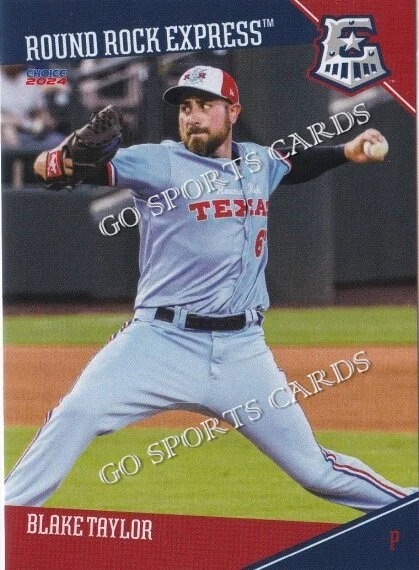 2024 Round Rock Express Blake Taylor RC Rookie Rangers Minor League Baseball - Image 1 of 1
