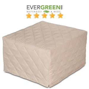Pouf Letto Singolo con materasso Waterfoam alto 10 cm Letto Singolo SALVASPAZIO - Imagen 1 de 12