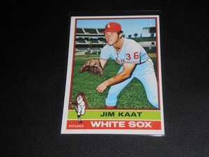 1976 Topps #80 JIM KAAT card! WHITE SOX! HOF!