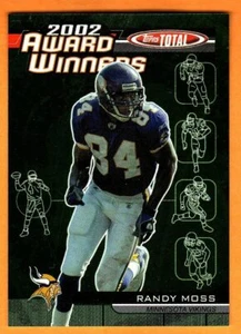 RANDY MOSS(MINNESOTA VIKINGS)2003-TOPPS TOTAL AWARD WINNERS/FOOTBALL CARD - Picture 1 of 1