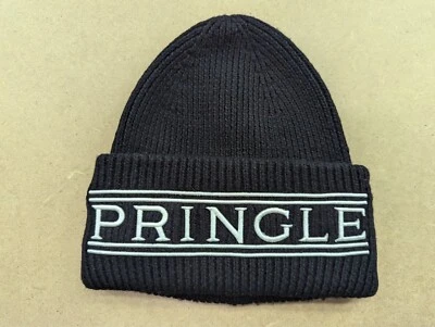 Chapéu gorro Pringle of Scotland H&M preto tamanho único preto branco algemado - Imagem 1 de 4