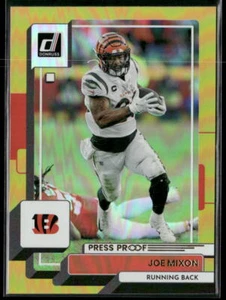 Donruss #200 2022 Joe Mixon Gold Press Proof Premium #/75 Cincinnati Bengals - Imagen 1 de 2