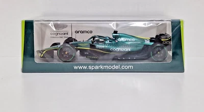 Diecast Model Car 1:43 Spark F1 Formula 1 Aston Martin AMR22 Stroll GP 2022 - Image 1 of 4
