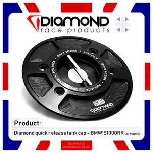 DIAMOND RACE PRODUCTS - BMW QUICK RELEASE TANK FUEL CAP S1000RR 2021 onwards - Picture 1 of 5