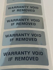 100 GARANTÍA VACÍA SI SE RETIRA VACÍO SEGURIDAD MANIPULACIÓN ETIQUETAS EVIDENTES SELLOS - Imagen 1 de 1