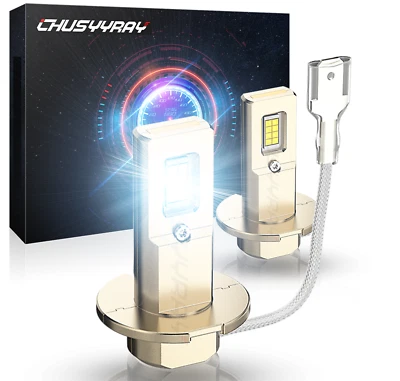 For Nissan Maxima 1990-1999 2pcs H3 Fog Light Bulbs Conversion Kit 6500K White - Image 1 of 4