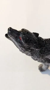 Gray Wolf with Red Eyes and Howling 2.75" - Picture 1 of 7