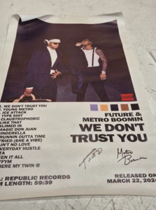 Future & Metro Boomin "We Don’t Trust You" Poster – Canvas Wall Art Print - Picture 1 of 7