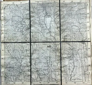 1931 CARTA TOPOGRAFICA MASSERANO ROASIO CORTICELLA NICOLAO SOSTEGNO MARTELLONE - Picture 1 of 1