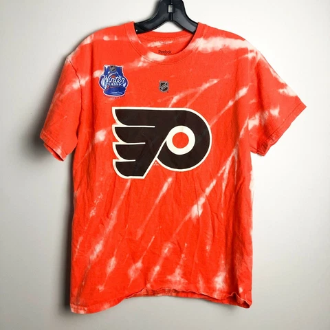 Reebok Philidelphia Flyers Van Riemsdyk 21 Tie Dye Crew Neck Tee Medium Cover
