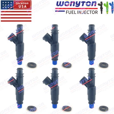 Juego de 6 inyectores de combustible de actualización 195500-2030 para 1990 1991 Mazda 929 3,0 L Foto 1 de 4