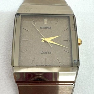 Seiko Dolce 9531-5060 Men's Vintage Gold Quartz Watch Used H Free Shipping - Picture 1 of 10