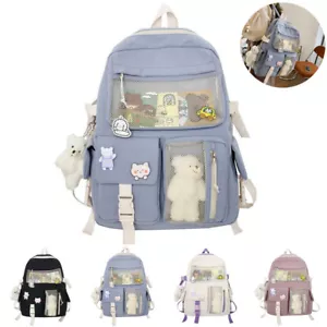 Large Girl Teens Cute Student kawaii Backpack Cartoon College School Bag Women - Picture 1 of 51