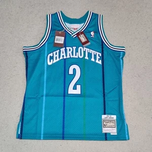 Larry Johnson Charlotte Hornets Mens Mitchell & Ness Swingman Jersey Multiple Sz - Picture 1 of 6