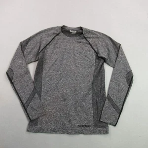 Spyder Shirt Girls Large Long Sleeve Ski Hiking Crew Neck Lightweight Gray - Picture 1 of 9