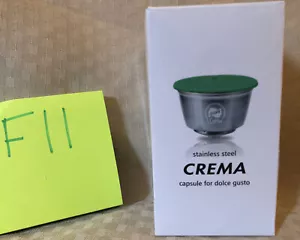 i Cafilas Stainless Steel For Dolce Gusto Coffee Capsules Crema Reusable Pod F11 - Picture 1 of 6