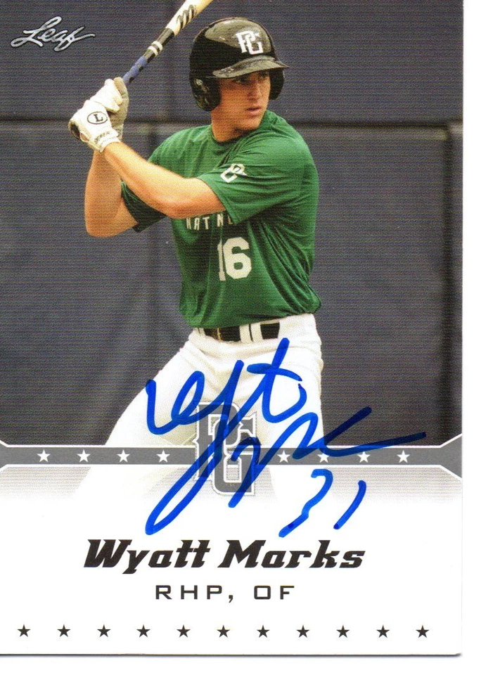 Wyatt Marks 2013 Leaf Perfect Game Signed Card - Image 1 of 1