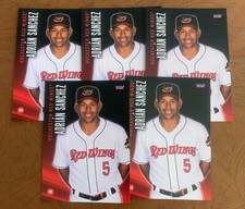 ADRIAN SANCHEZ 5 card lot 2021 Choice Rochester Red Wings