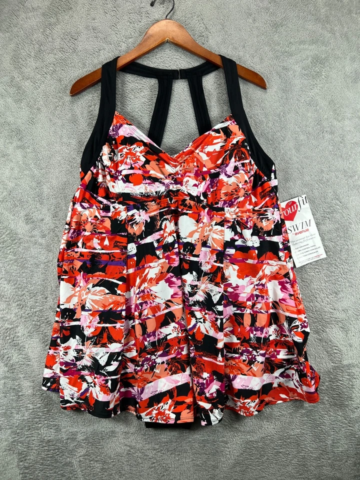 Nuevo con etiquetas Vestido de Natación para Mujer 20 Avenue Multicolor Control de Abdomen Corrector de Muslos Foto 1 de 4