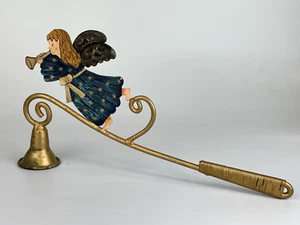 Vintage Brass Angel Candle Snuffer Douser Christmas Holiday - Picture 1 of 2