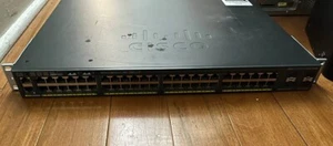 Cisco Catalyst 2960 WS-C2960X-48LPS-L 48 Port Gigabit POE+ Ethernet Switch - Picture 1 of 6