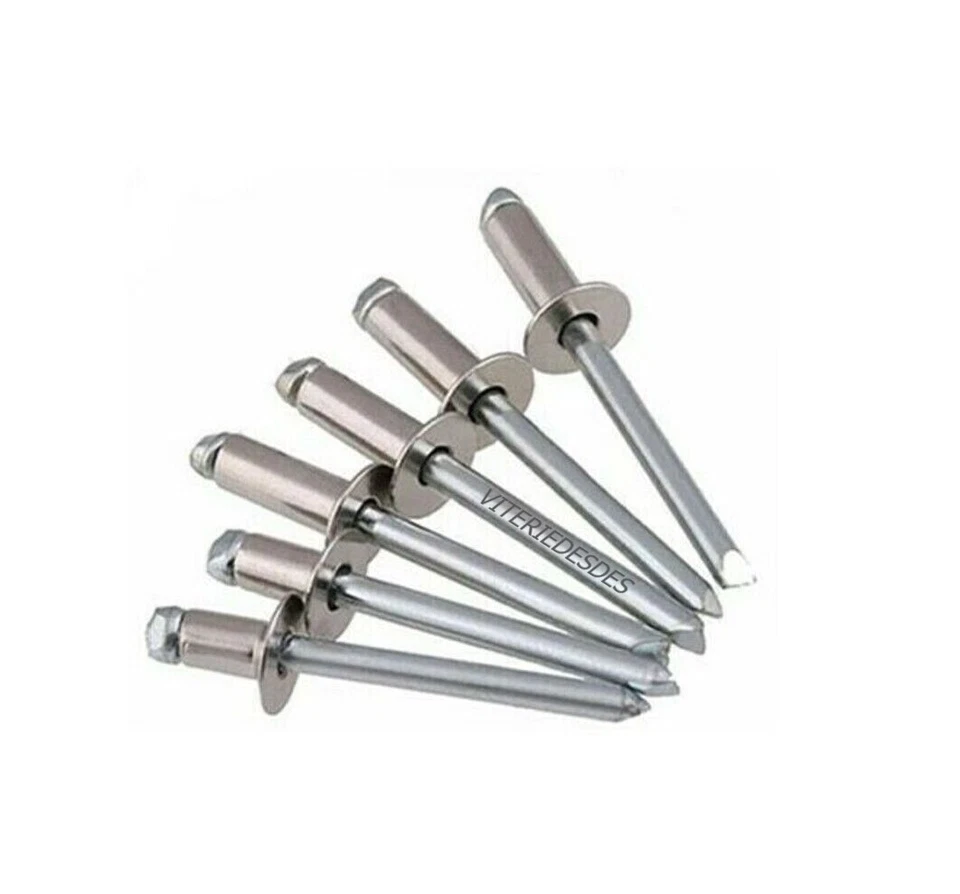 RIVETTI INOX A STRAPPO TUTTO IN ACCIAIO INOX A2 D.3-3,2-4-4,8 VARIE LUNGHEZZE - Immagine 1 di 4