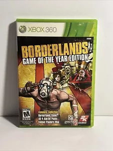 Borderlands Game of the Year Edition Microsoft Xbox 360, 2010 Game CIB Tested - Picture 1 of 4