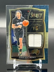 2020-21 Select Cole Anthony Rookie Jersey Patch Card RC Orlando Magic #DS-COL - Picture 1 of 2