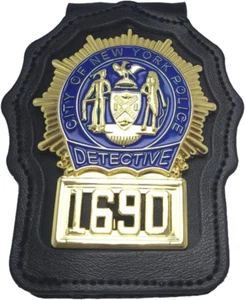 Città Degli Stati Uniti Di New York Polizia Detective 1690 Distintivo Con Custod - Foto 1 di 12