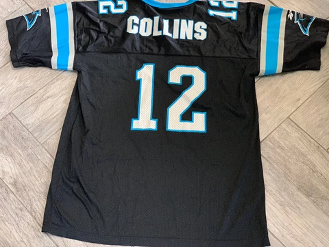 Reebok NFL QB  Club Kerry Collins #12 Carolina Panthers Jersey XL USA Made Cover
