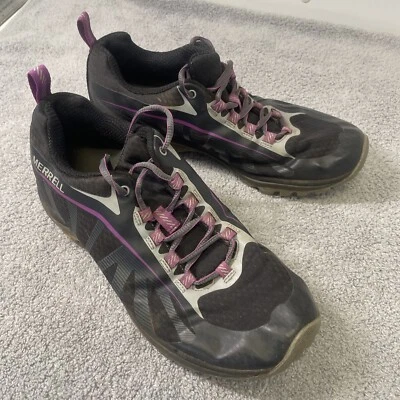 Tênis Merrell Feminino de Caminhada Tamanho 7.5 Siren Edge J35750 Preto Leve - Imagem 1 de 4