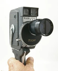 MANSFIELD Holiday ZOOM 8MM Vintage Movie FILM Camera w/Grip Cinepar f/1.8 Lens - Picture 1 of 14