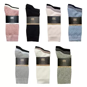 Frye superweiche Crew-Socken 3 Paar Damen marmoriert einfarbig Polyestermischung klassisch - Bild 1 von 45