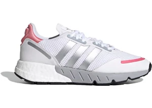 Adidas Originals Womens  ZX 1K Boost Trainers Shoes FY5654 Silver White - Picture 1 of 5