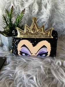 Disney Loungefly Snow White Evil Queen Sequin Cosplay Zip Around Wallet - Picture 1 of 3