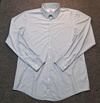 Camisa con botones Mizzen and Main PERFORMANCE para hombre XL ajuste patrón GEOMÉTRICO Foto 1 de 4