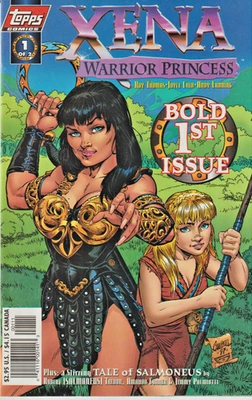 XENA WARRIOR PRINCESS #1  ART VARIANT COVER  1st SOLO BOOK  TOPPS  1997  NICE!!! - Image 1 of 2