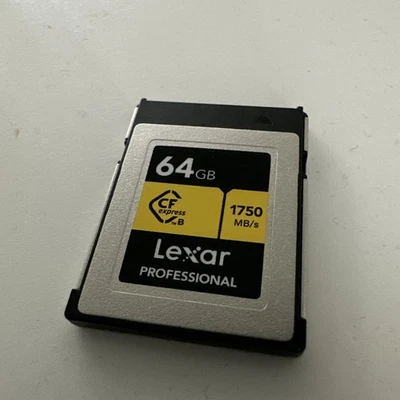 Lexar 64GB Professional (1750MB/Sec) Type B Cfexpress Gold Series Memory Card  - Image 1 of 2