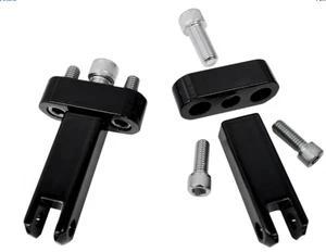 Drag Specialties - 1620-1046 - Passenger Footpeg Mounting Kit, Gloss Black - Picture 1 of 1