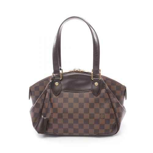 LOUIS VUITTON（LV） Borsa a tracolla Louis Vuitton Verona PM N41117 Damier tela Ebene usata donna LV